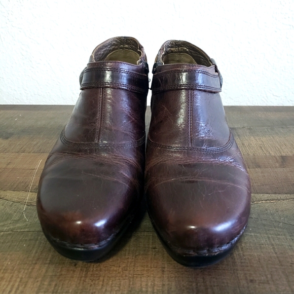 Joseph Siebel Women's Brown Leather Clogs - Picture 1 of 6